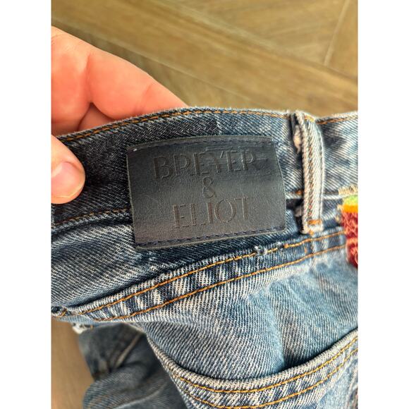 Breyer & Eliot reworked vintage levi jeans boho bell bottom one of a kind sz 26 - Picture 9 of 9